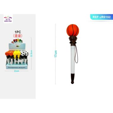 Penna c/palla rimbalzante h.17cm jr0152