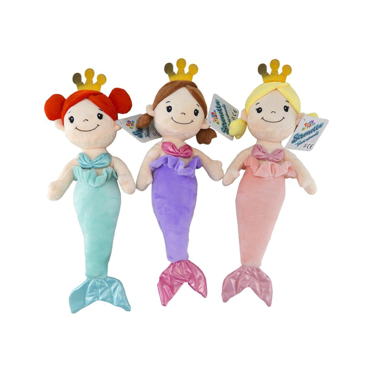 Bambola pezza sirenetta 40cm 33029