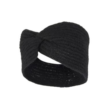 Fascia turbante mohair nero cp2597