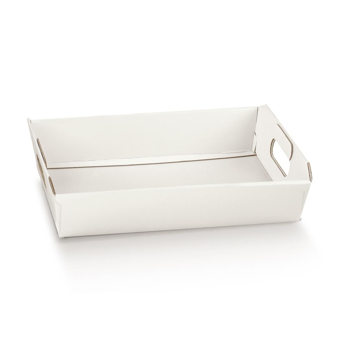 Fibra bianca cesto i.31x22x9 cm 18972