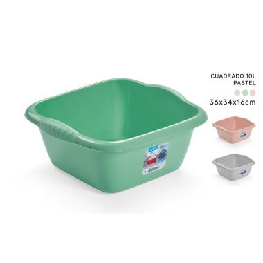 Bacinella quadrata 10l pastel 3084