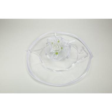 Velo raso tirante 23cm bianco a055 01