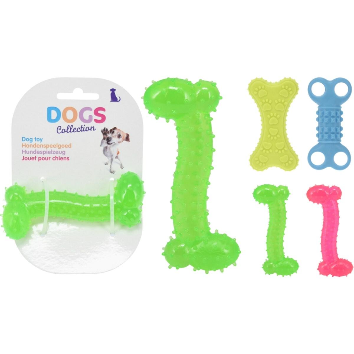 Gioco cani osso tpr 10cm 4ass 491014750