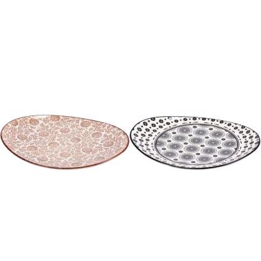 Piatto ceramica tricy 28x22 ass 108983