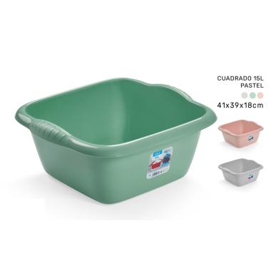 Bacinella quadrata 15l pastel 3085