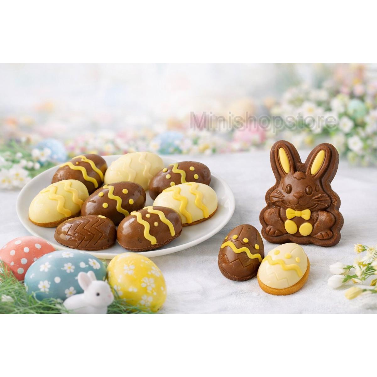 Stampo Silicone Uovo Grande Pasqua Giallo 21x16x4cm per Dolci