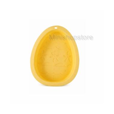 Stampo Silicone Uovo Grande Pasqua Giallo 21x16x4cm per Dolci
