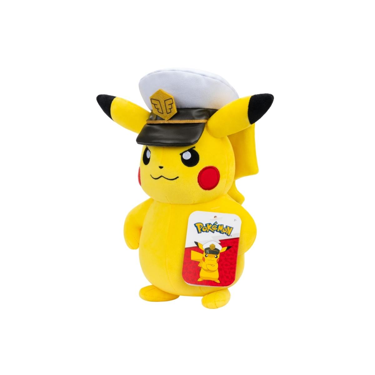 Peluche Pokémon Capitan Pikachu 20cm Ufficiale Rei Toys Giocattolo