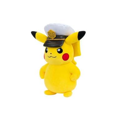 Peluche Pokémon Capitan Pikachu 20cm Ufficiale Rei Toys Giocattolo