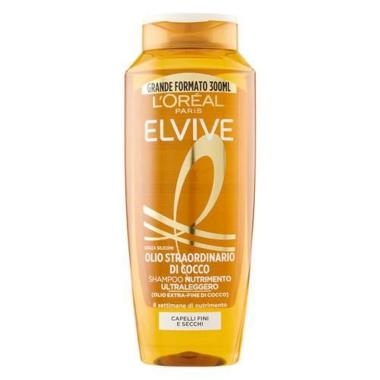 Shampoo Elvive Olio di Cocco 300ml LOréal Nutriente Capelli Secchi