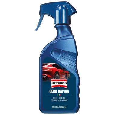 Cera Rapida Arexons Spray Auto con Carnauba Lucida e Protegge