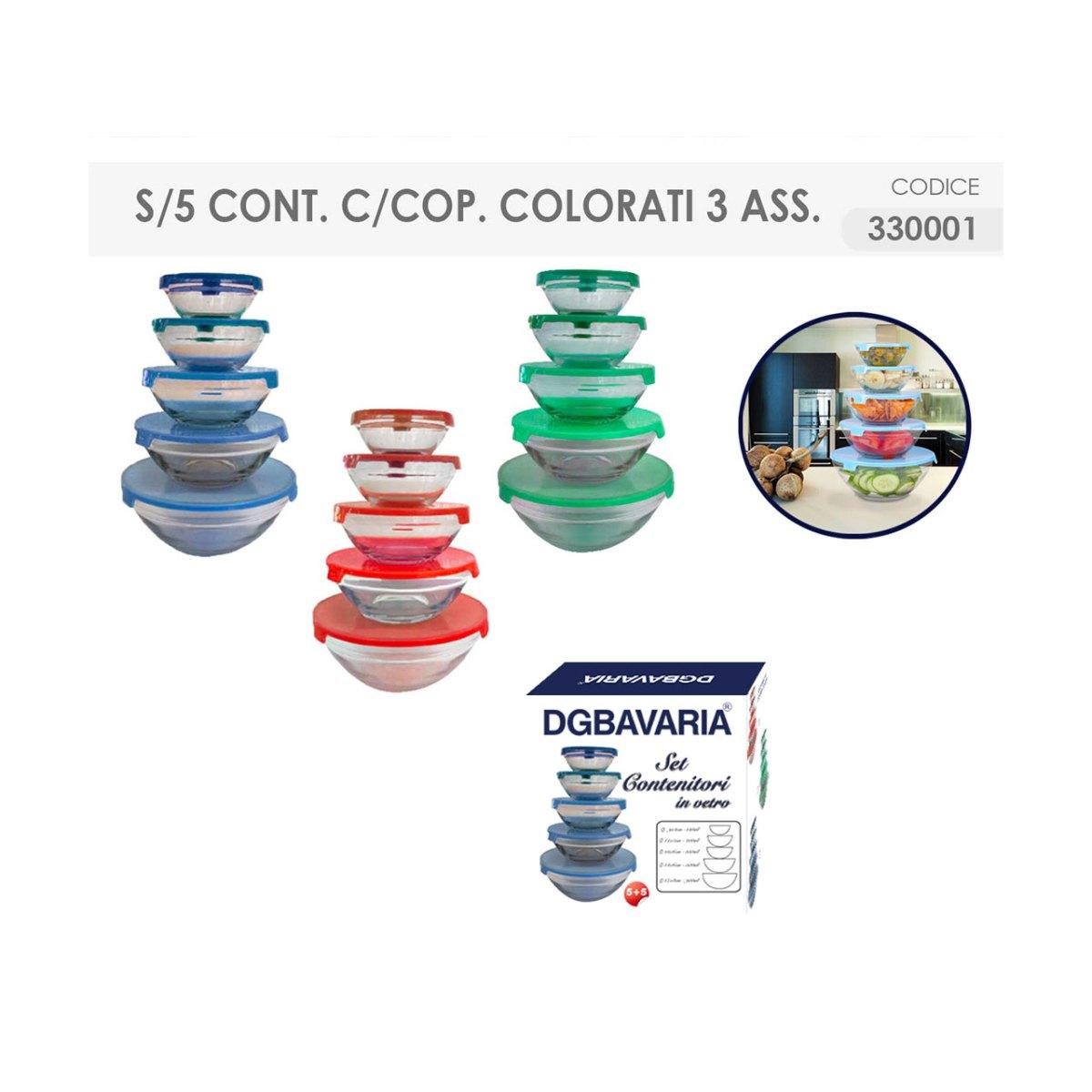 Contenitore c/coperchio 5pz 330001
