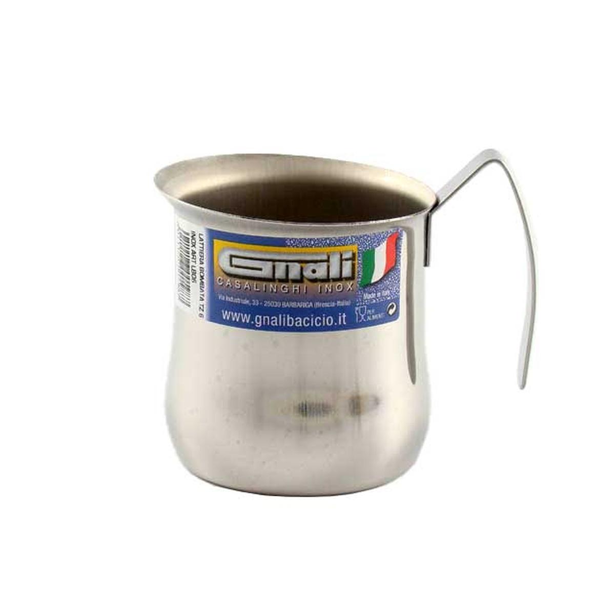 LATTIERA BOMBATA 6tz INOX  LB6