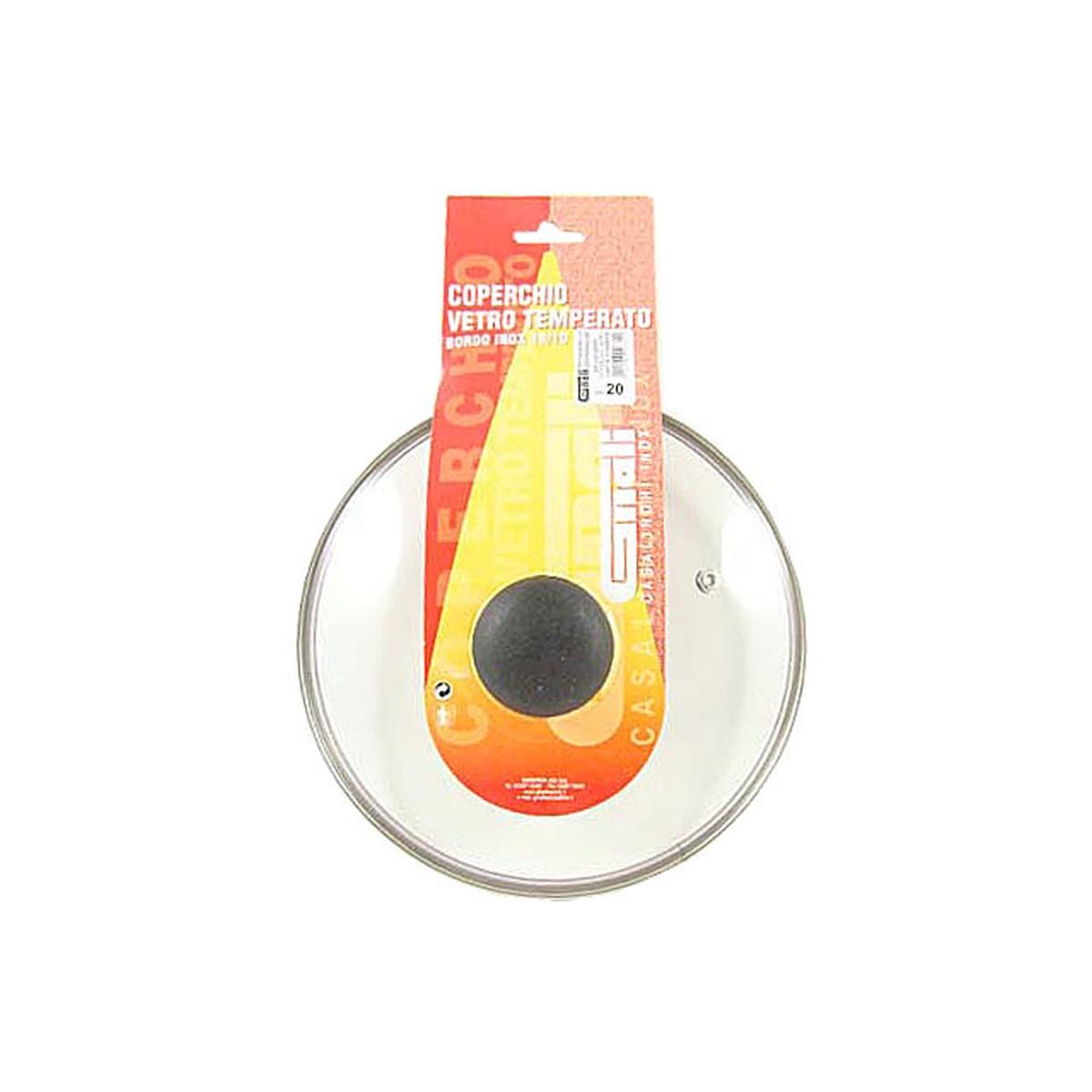 COPERCHIO VETRO TEMPERATO 20cm COV20PC