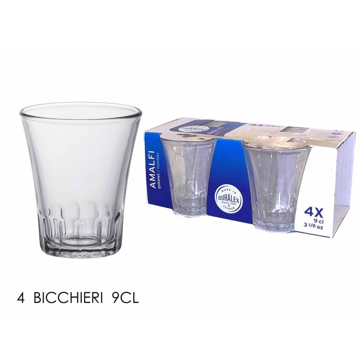 Bicchieri in vetro temperato tr 994001a