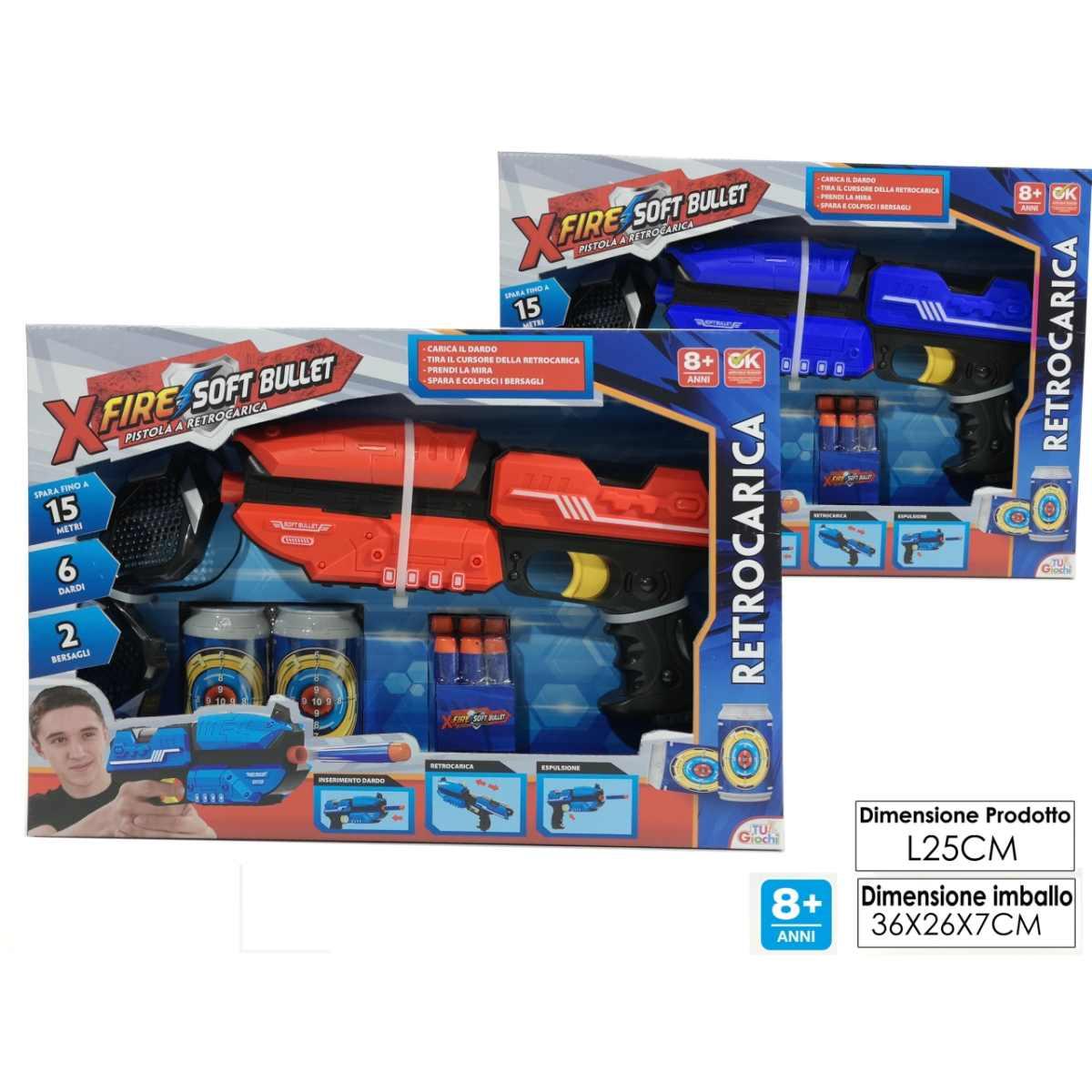 X-fire-set pistola con bersaglio 108585