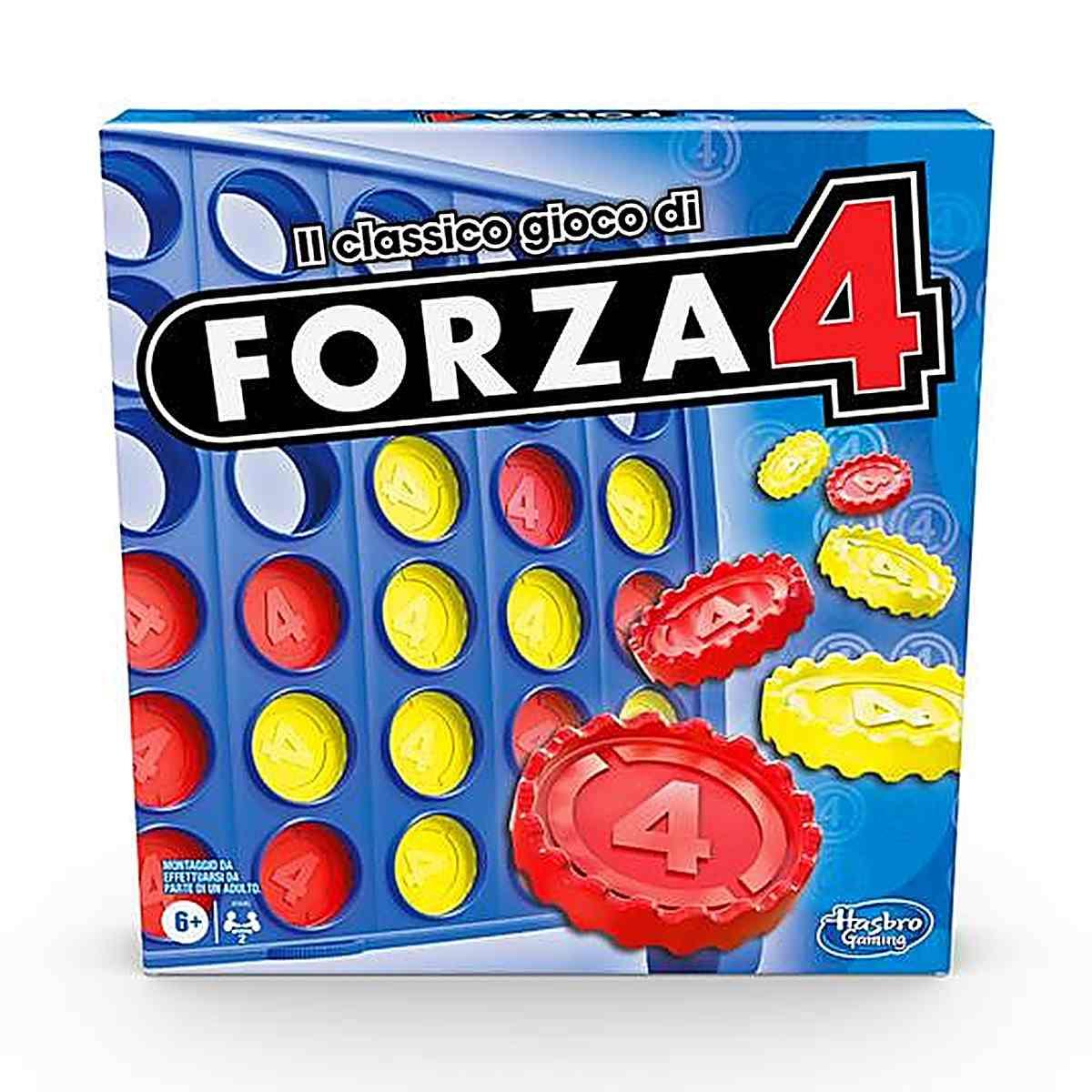Forza 4 Hasbro Gaming - Gioco in Scatola Classico di Strategia per Bambini e Famiglie (Versione Italiana)