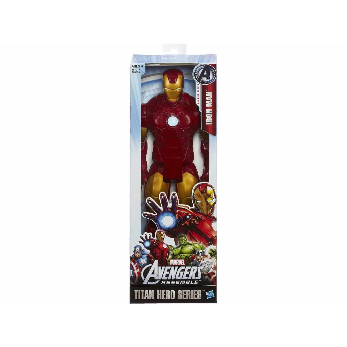 Action Figure Iron Man Marvel Avengers Titan Hero Series 30 cm - Personaggio Snodabile Hasbro