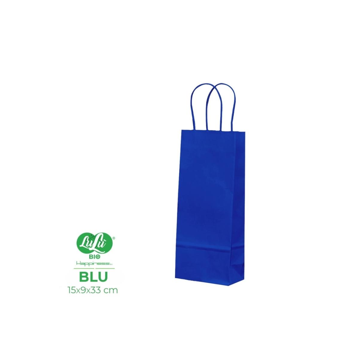 Busta p.bottiglia blu 15x9x39cm 0025