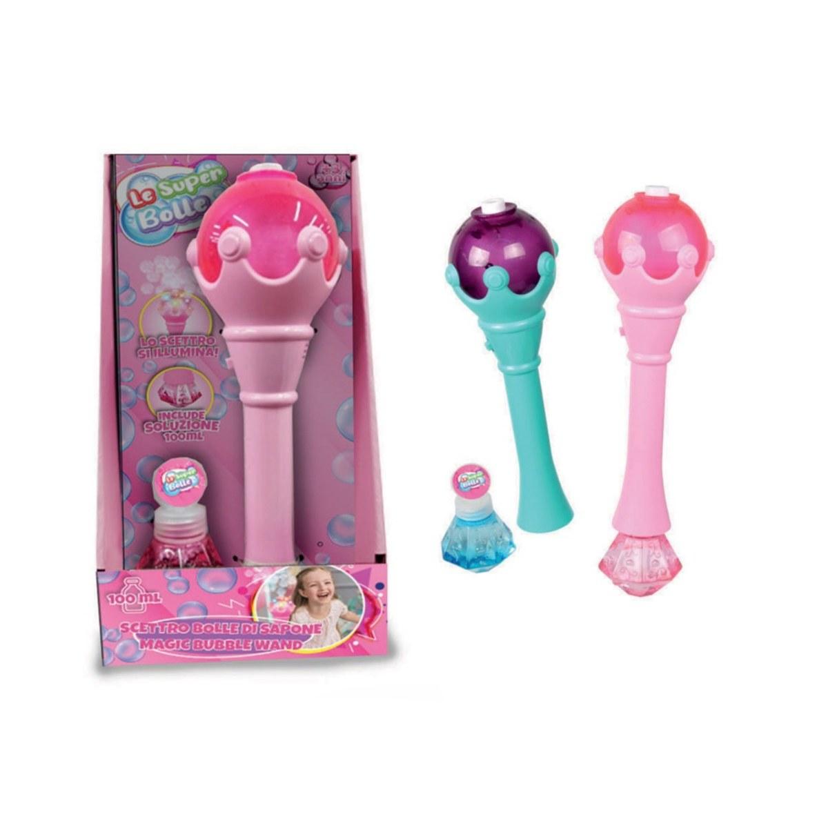 Scettro bolle sapone 100ml luci wnt0032