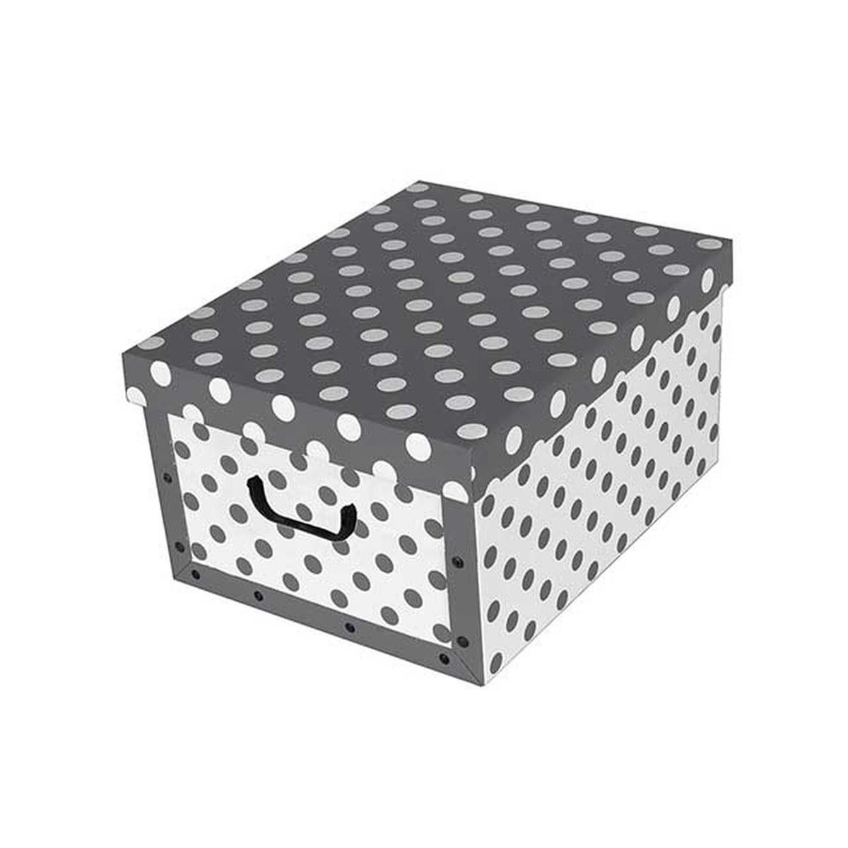 BAULETTO 51x37x24 POIS GREY