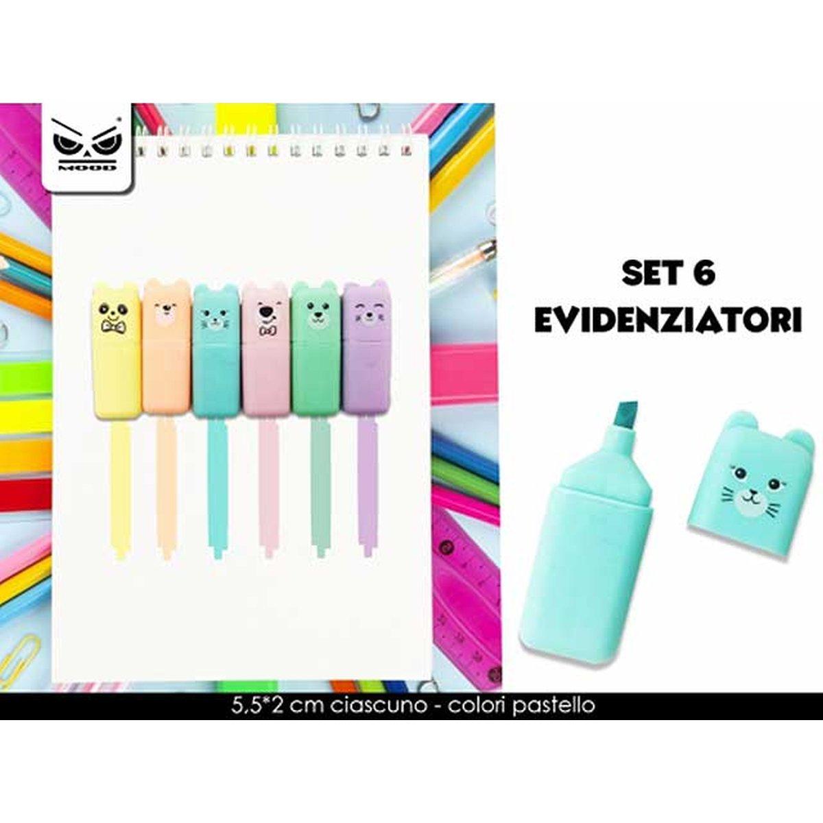EVIDENZIATORE ANIMALE 6pz ST5876