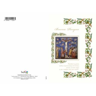 Biglietto per pasqua sacro con gl su121