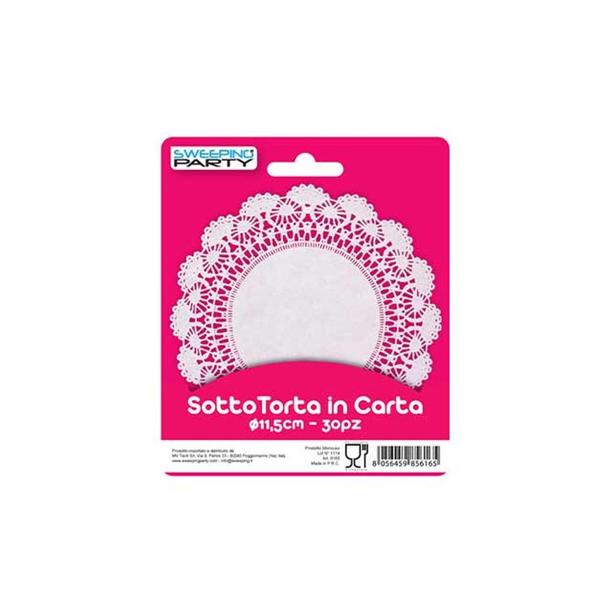 SOTTO TORTA  MERLETTO D.11.5cm 30pz6165