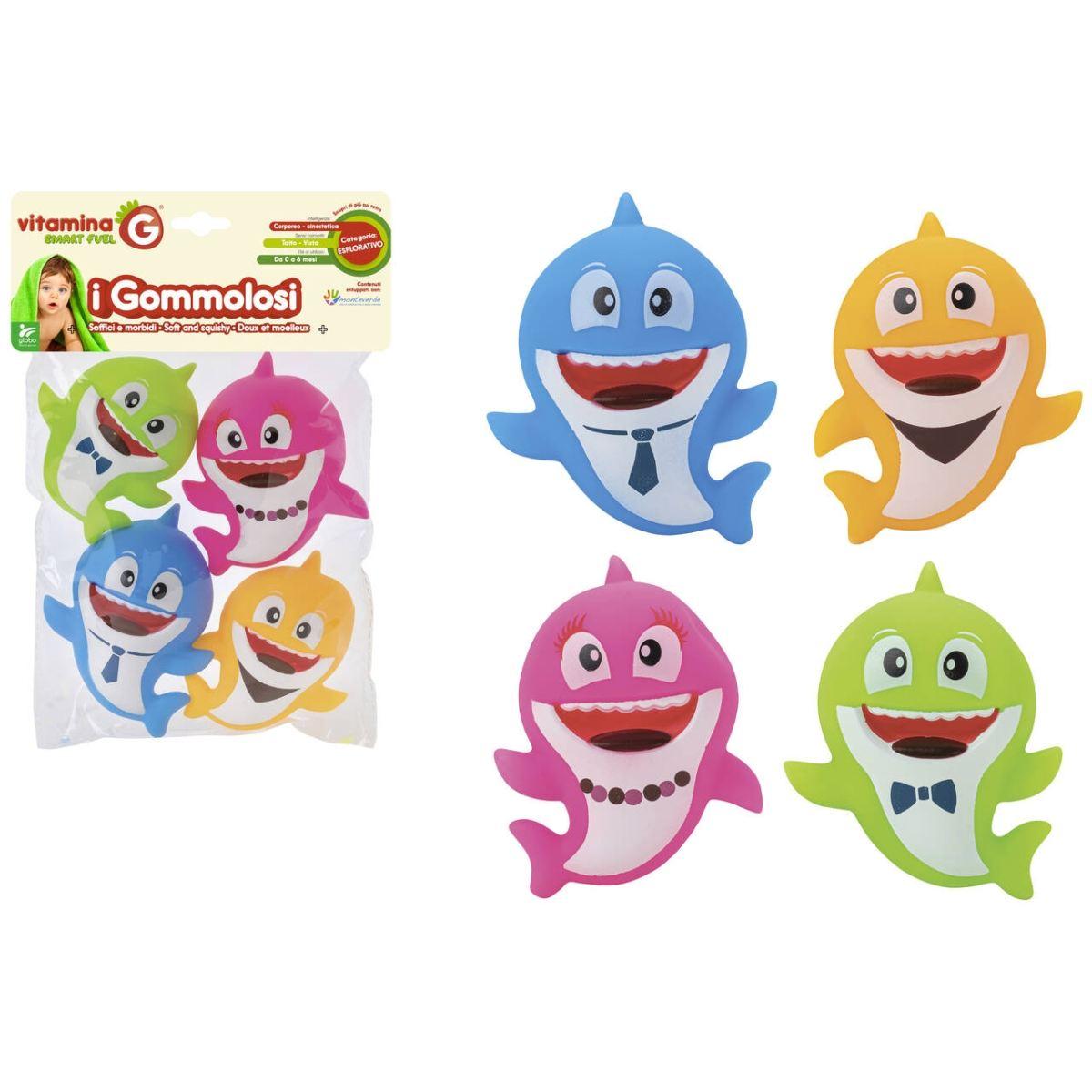 GOMMOLOSI SQUALO 4pz 05407