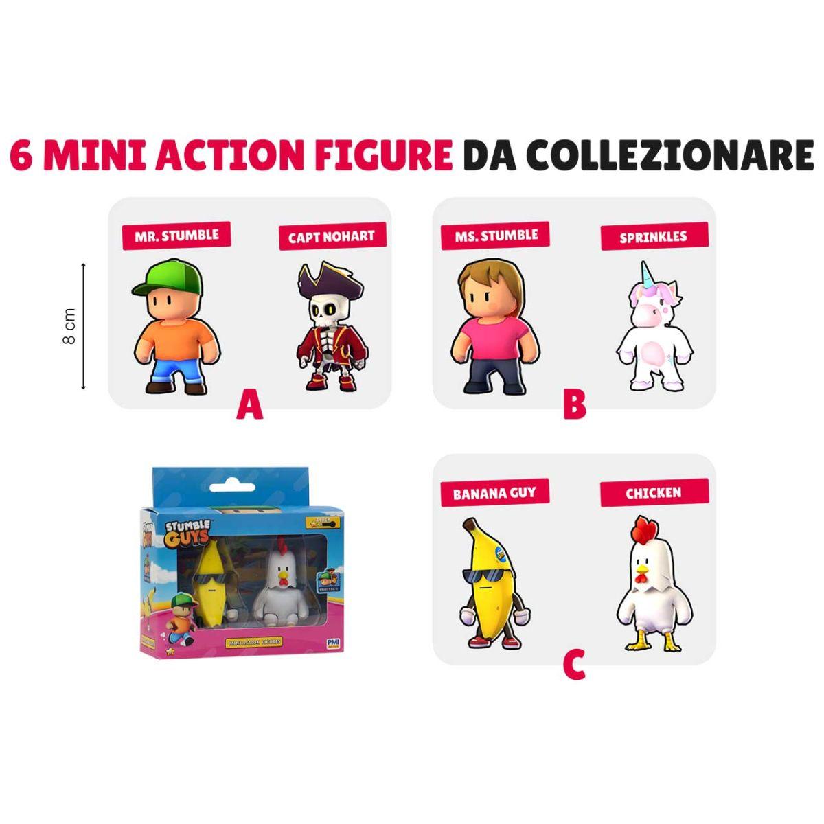 Stumble guys 8cm 2 personaggi 21739256