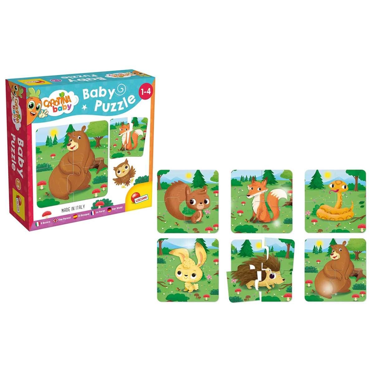 Carotina baby puzzle il bosco 80076