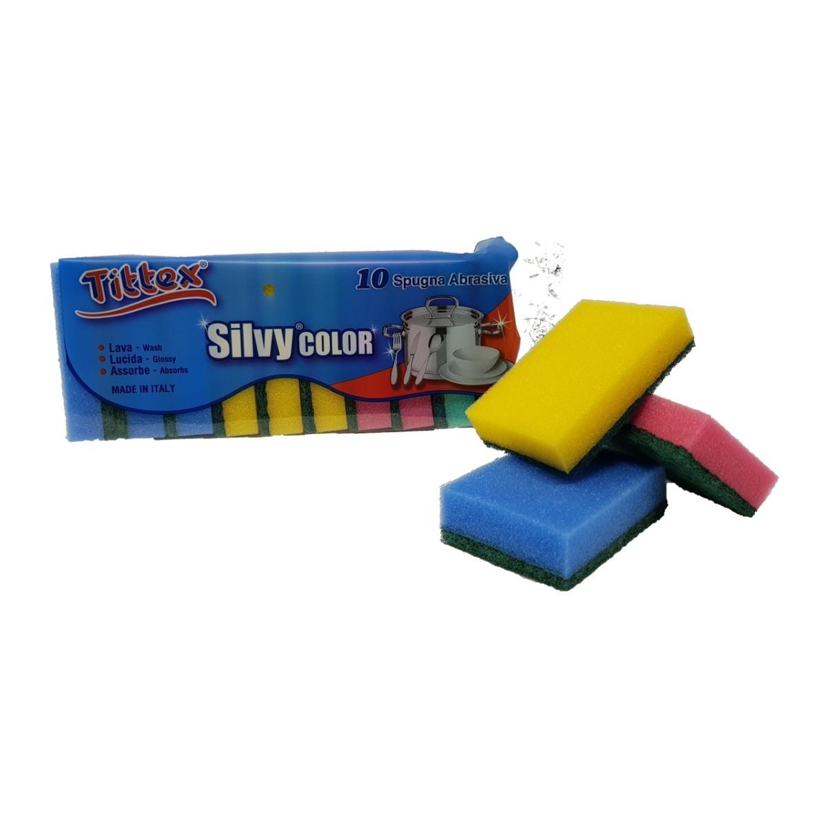 Spugne silvy color 10 pz 19-18