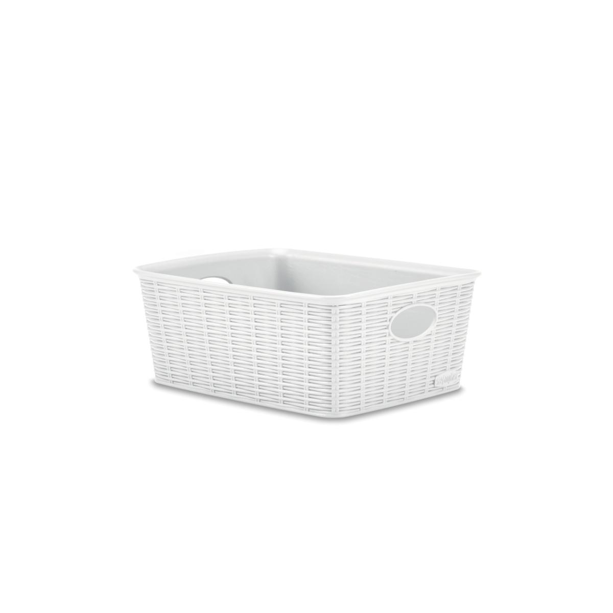 Cestino elegance m high bianco 30970