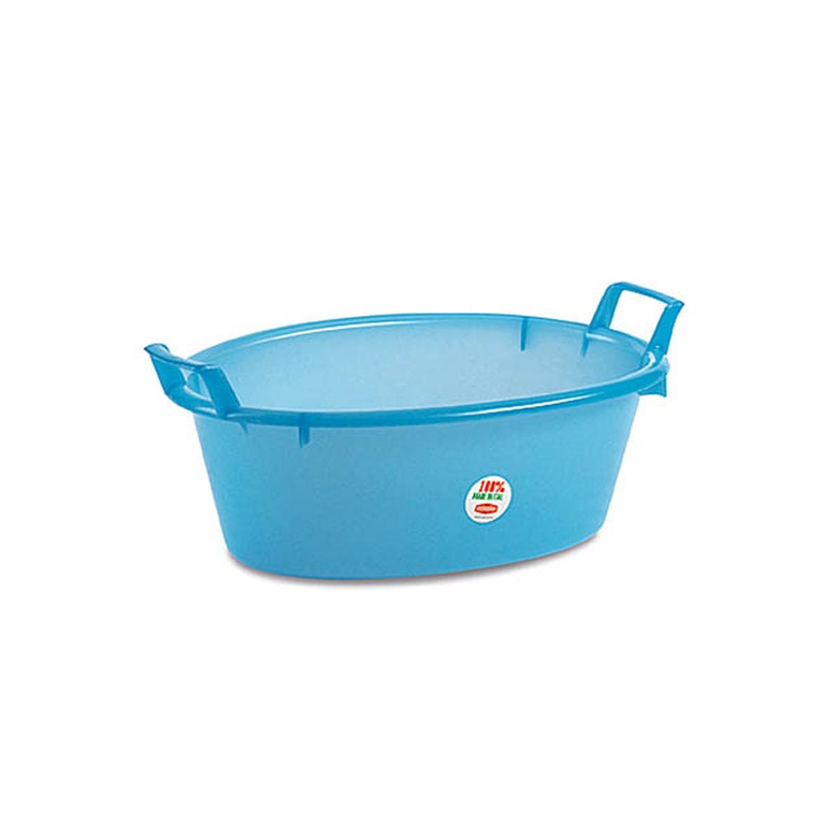 BACINELLA OVALE 60cm 30lt AZZURRA 31600