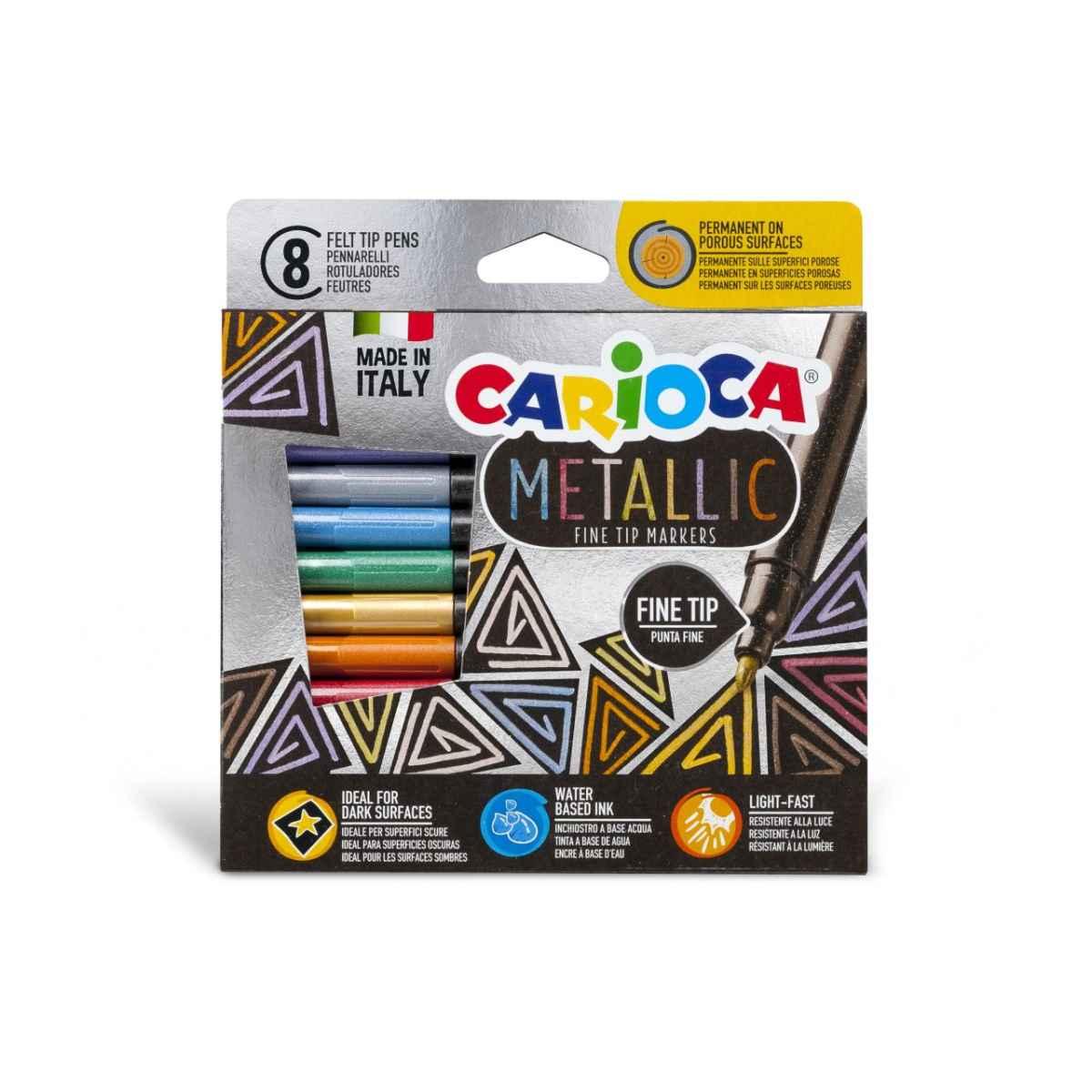 Carioca pennarelli metallic punta 43162