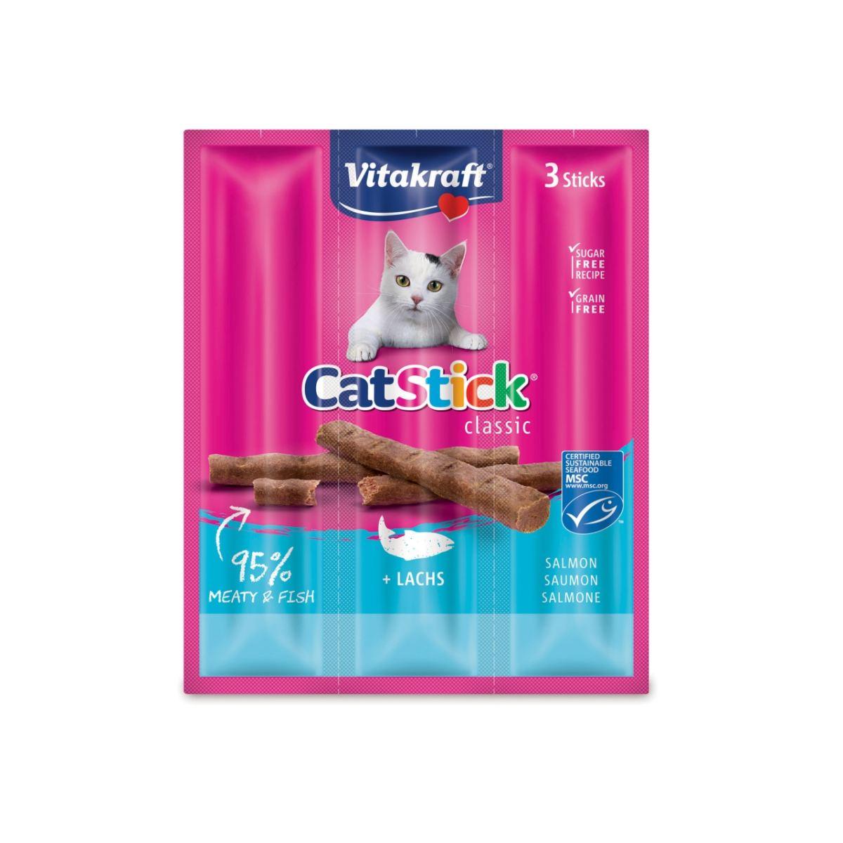 Stick salmone pz18gr snacks gatti 39314