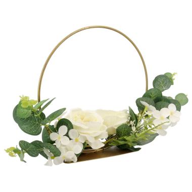 Dec.met.c/base d.20cm panna fb2380 02