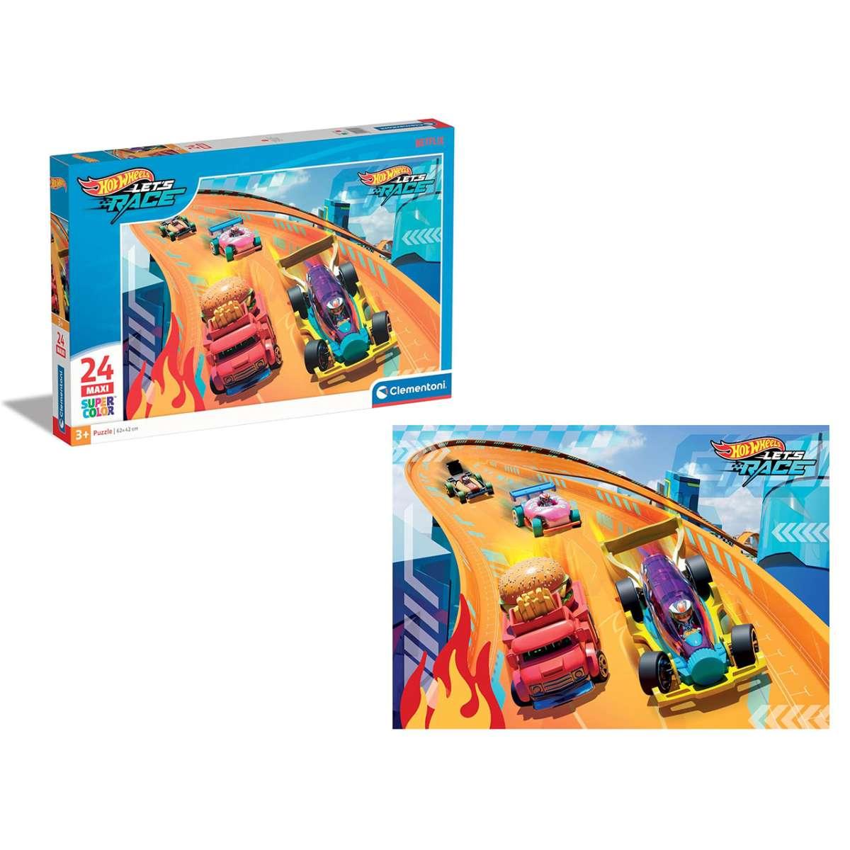 Puzzle 24 pezzi maxi hotwheels 28523.5