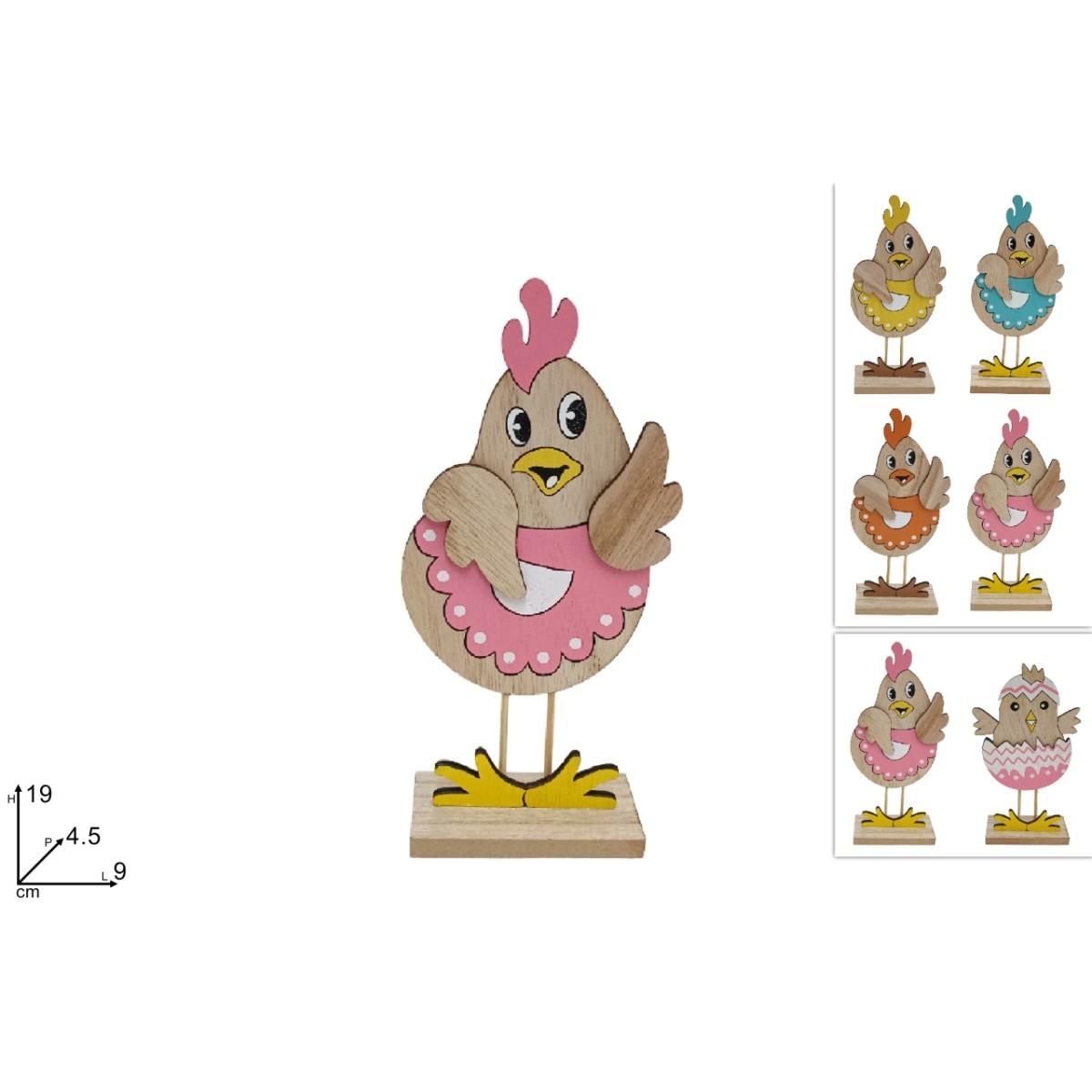 Gallina/pulcino in legno xpa24007661