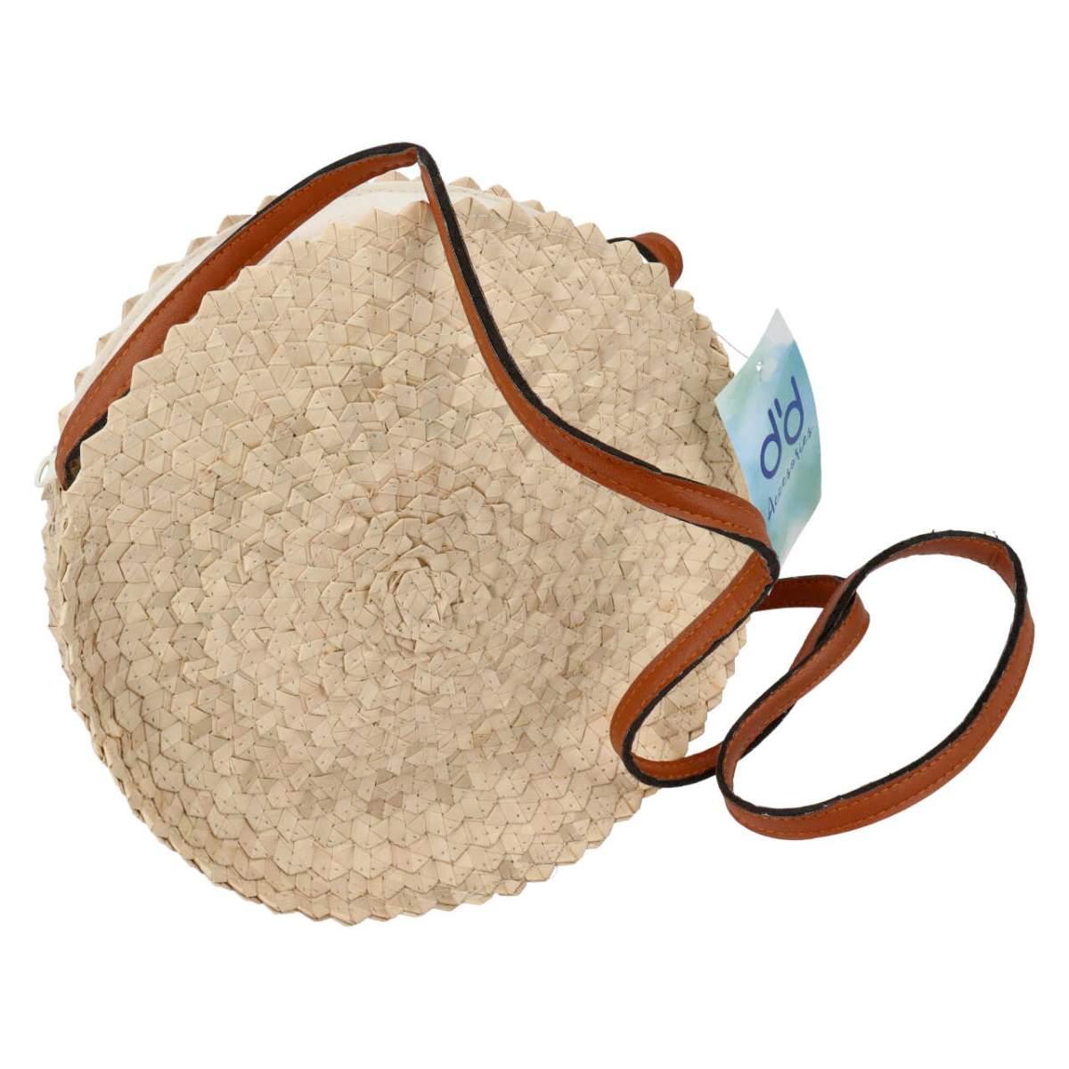 Borsa rotonda 25cm colore nat 061234-03