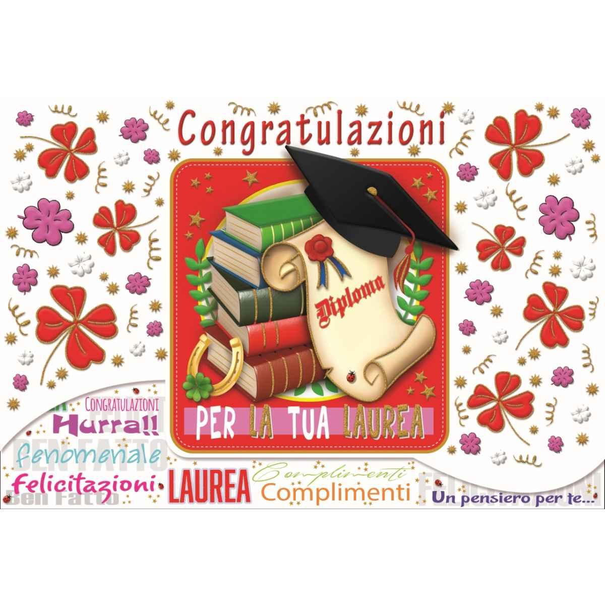 Biglietto portasoldi laurea fa00193ps/b