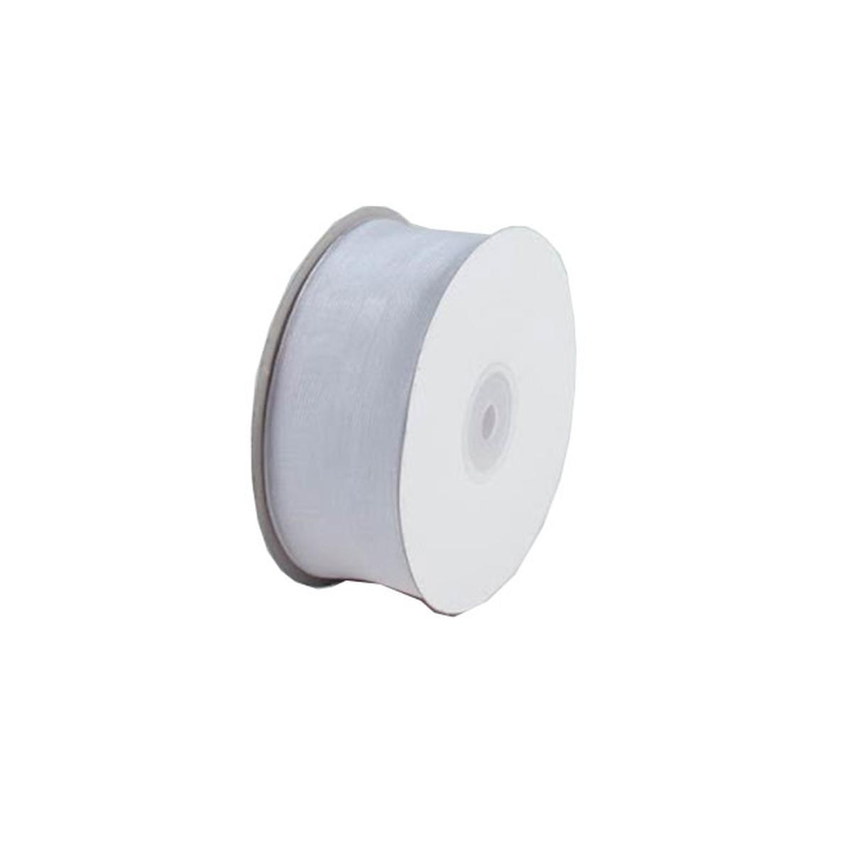 NASTRO ORGANZA 40mm. 50MT. BIANCO E4001