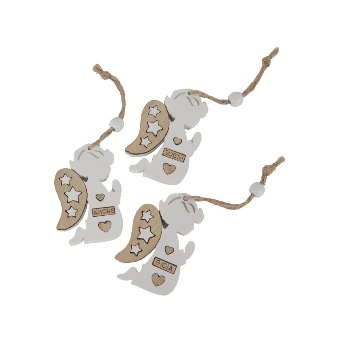 Decorus angelo 7cm 3 assortimenti sc724