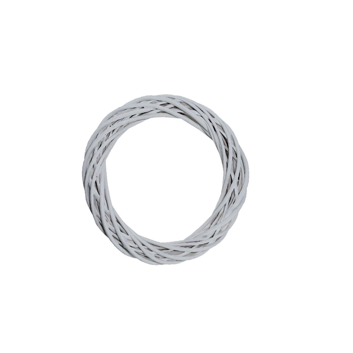 Coronadecorativa legno col. bianco