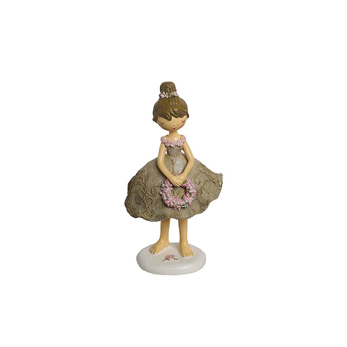BIMBA C/VESTITO BEIGE H11,5cm TB1541c