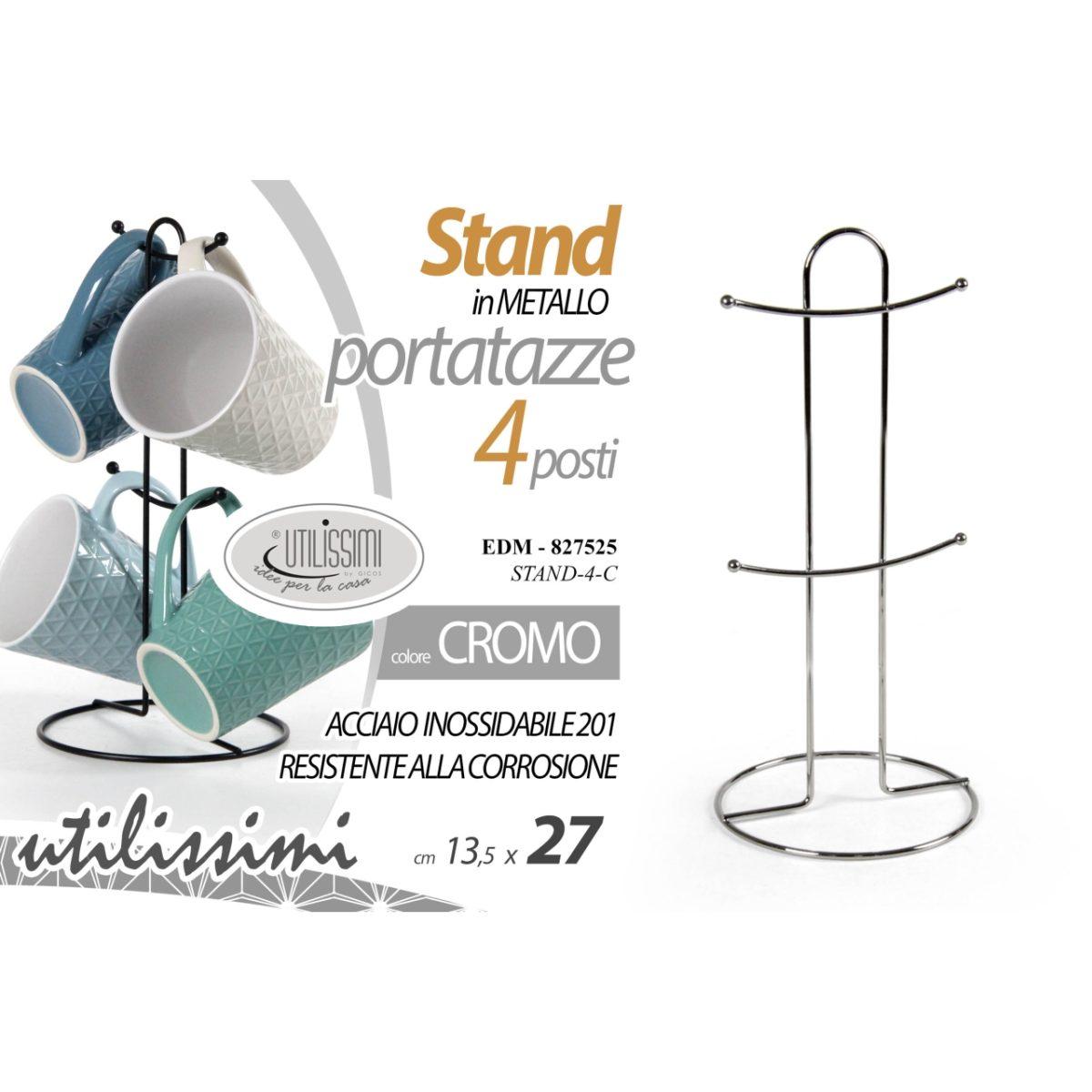 Stand met.porta tazze 4 posti 827525