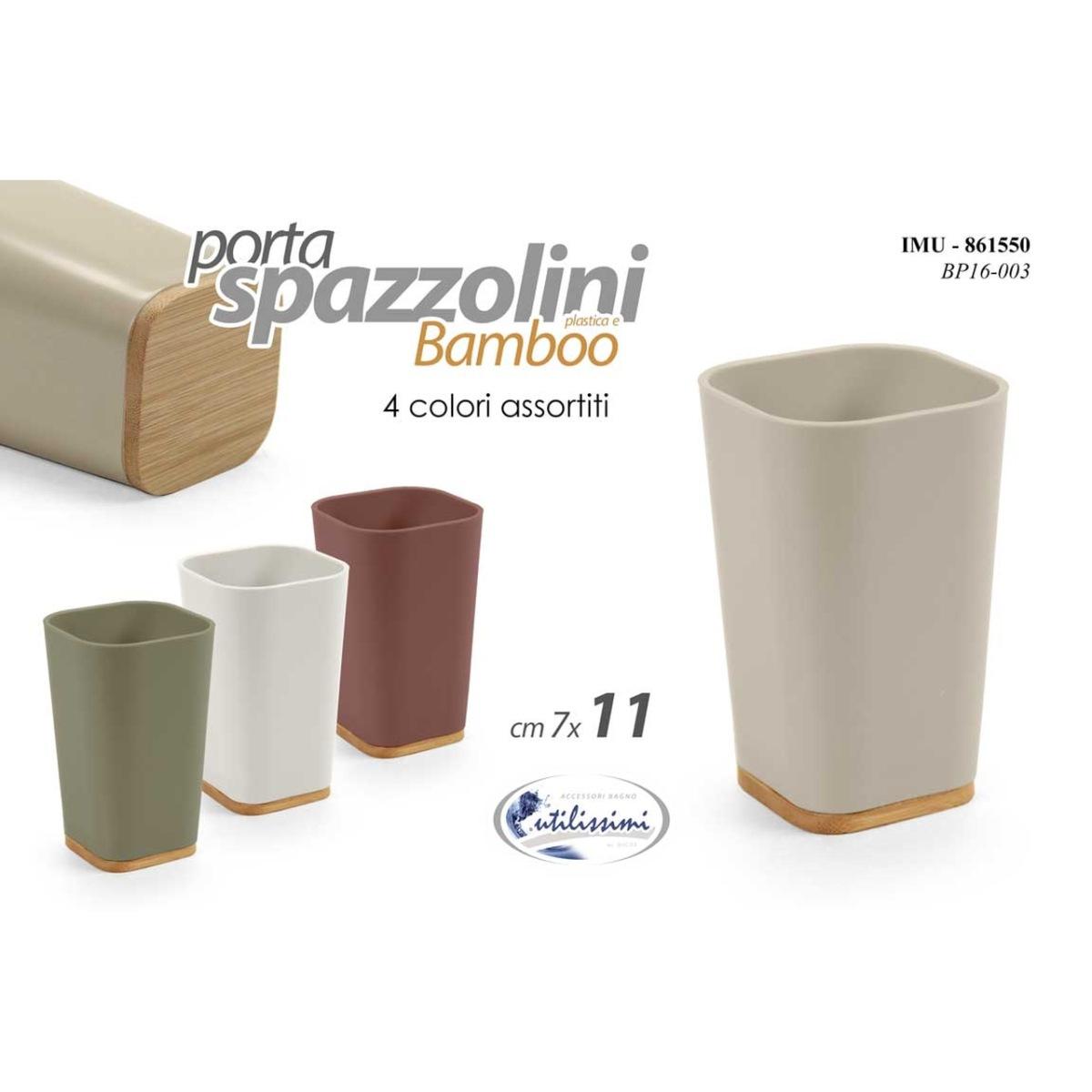 Porta spazzolini pl ass 7x11cm 861550