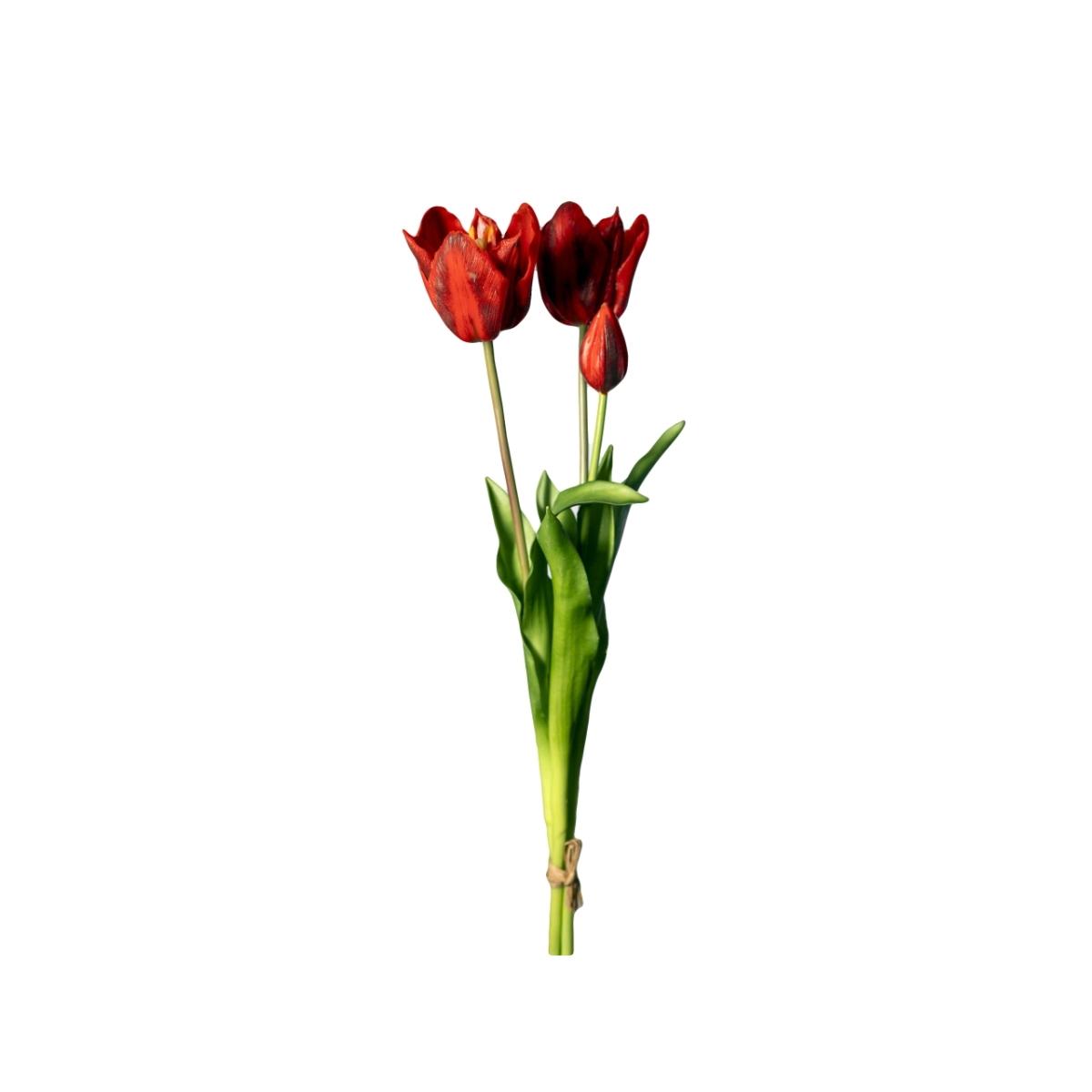 Mazzo tulip. 2 fi. rosso 50cm 18120010