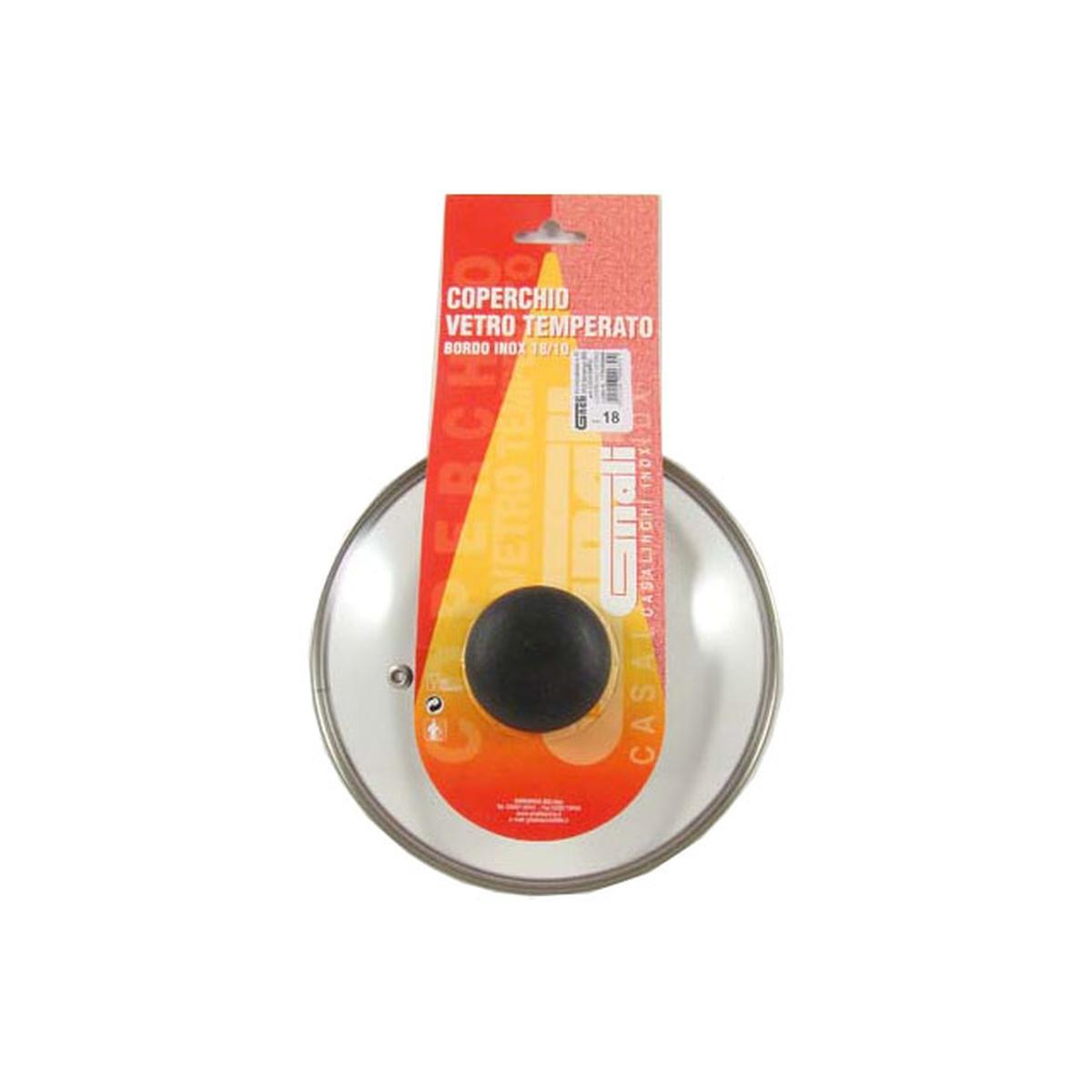 COPERCHIO VETRO TEMPERATO 18cm COV18PC