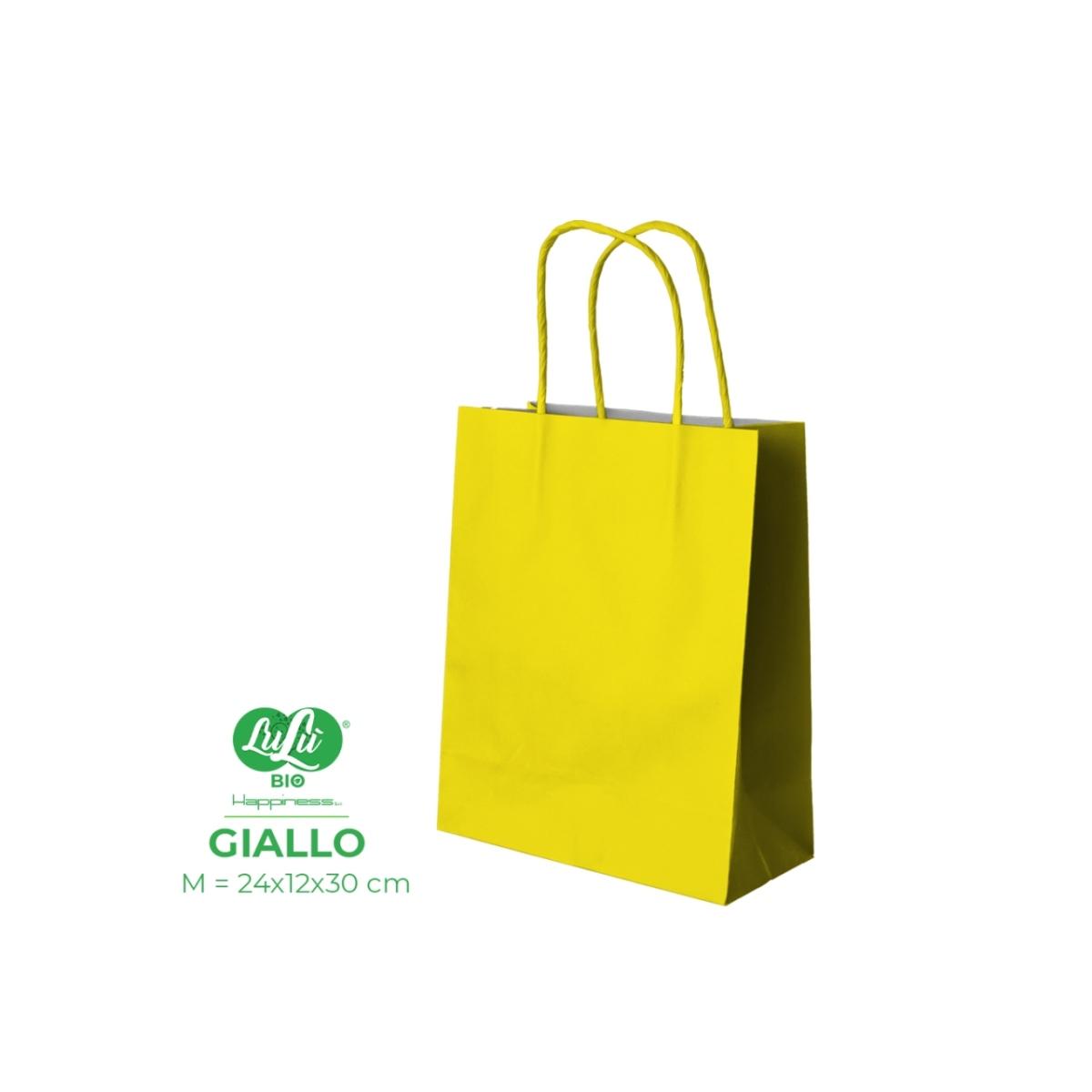 Shopper giallo 28x12x39cm 0079